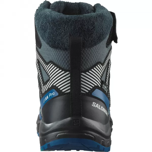  Детски обувки SALOMON XA PRO V8 WINTER WATERPROOF J ТУРБУЛЕНЦИЯ/ЧЕРНО/ТЪМНО СИНЬО 