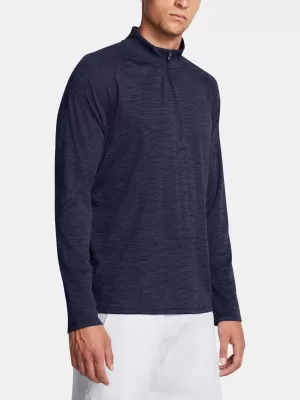 Мъжка тениска UNDER ARMOUR UA TECH TEXTURED 1/2 ZIP 1382797-410 СИНЬО