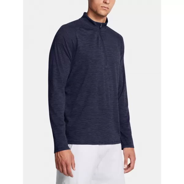  Мъжка тениска UNDER ARMOUR UA TECH TEXTURED 1/2 ZIP 1382797-410 СИНЬО 