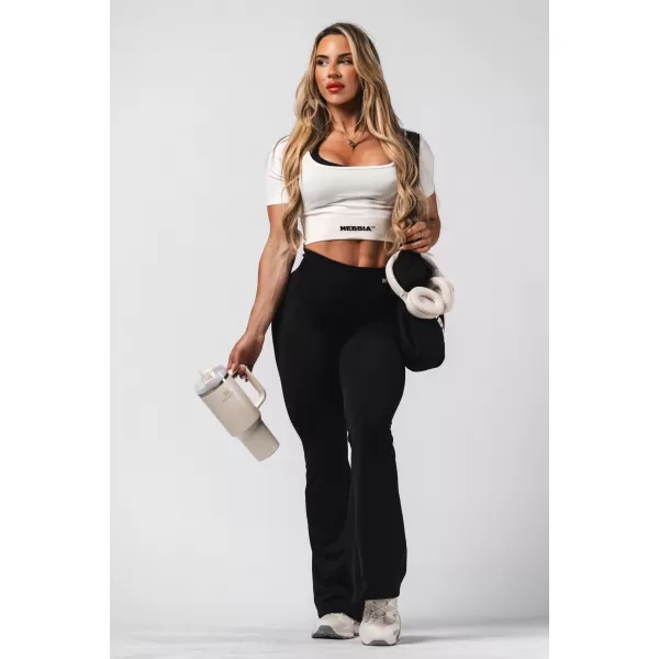  Оформящ безшевен разкроен клин FLOW SEAMLESS 498 BLACK Nebbia 