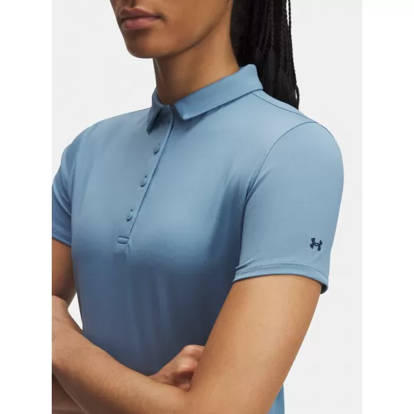  Дамска тениска UNDER ARMOUR UA PLAYOFF SS POLO 1383612-418 СИНЬО 