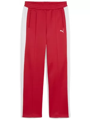 Дамски спортен панталон PUMA T7 ALWAYS ON STRAIGHT TRACK PANTS OP 62979711 ЗА ВСИЧКИ ВРЕМЕНА ЧЕРВЕНО