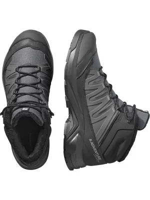 Мъжки обувки SALOMON X-ADVENTURE COLDRUSH WATERPROOF АСФАЛТ/ЧЕРЕН/СПЛАВ