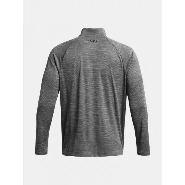  Мъжка тениска UNDER ARMOUR UA TECH TEXTURED 1/2 ZIP 1382797-025 СИВО 