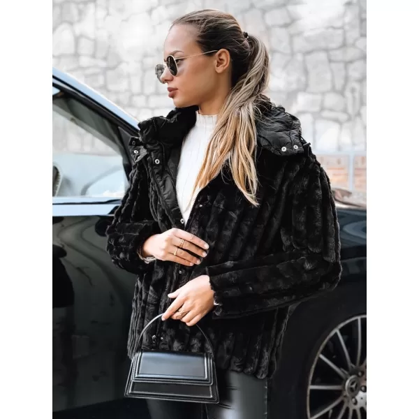  Дамско яке DSTREET TY5276 ЧЕРЕН 