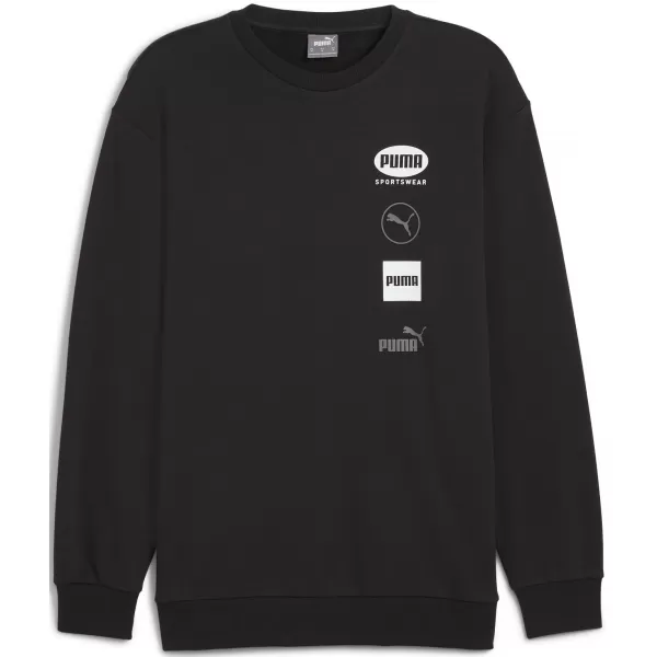  Мъжки суичър PUMA POWER GRAPHIC CREW 68275101 PUMA BLACK 