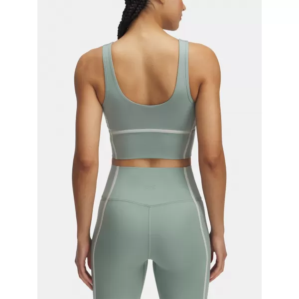  Дамски потник UNDER ARMOUR MERIDIAN PIPED CROP TANK 6003529-348 ЗЕЛЕНО 