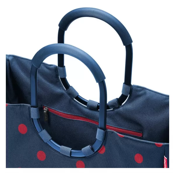  Дамска чанта REISENTHEL LOOPSHOPPER L FRAME СМЕСЕНИ ЧЕРВЕНИ ТОЧКИ 