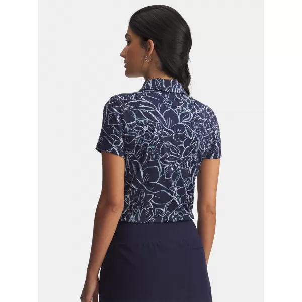  Дамска тениска UNDER ARMOUR UA PLAYOFF 3.0 PRINTED POLO 1387148-411 СИНЬО 