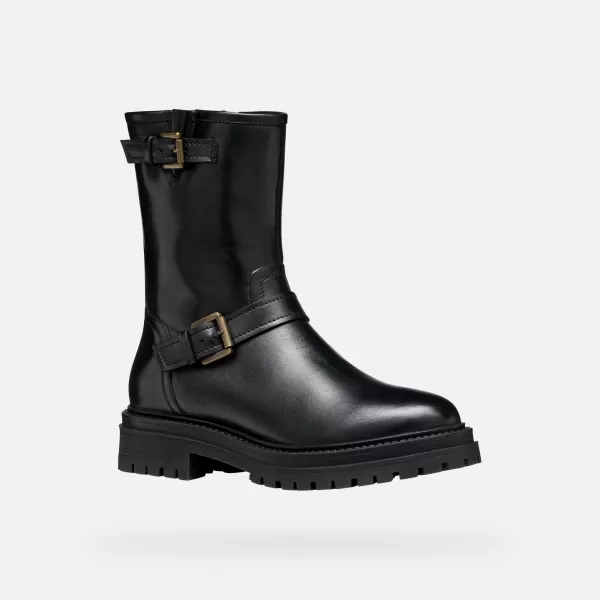  Дамски обувки GEOX IRIDEA G009625 ЧЕРЕН 