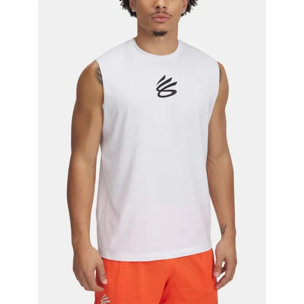  Мъжки потник UNDER ARMOUR CURRY SLVS TEE 1390352-100 БЯЛО 