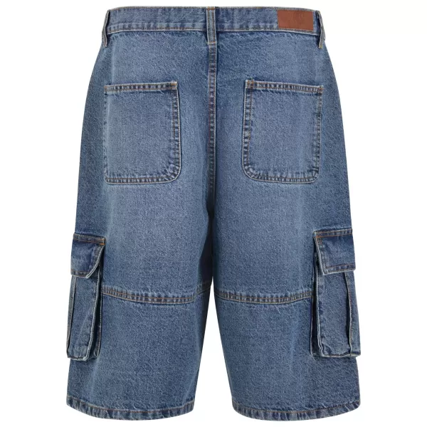  Мъжки шорти URBAN CLASSICS TB7367 СРЕДНО ТЪМНО СИНЬО ИЗМИТО 