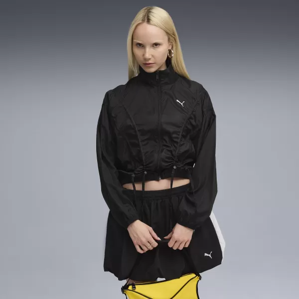  Дамско яке PUMA DARE TO OVERSIZED WOVEN JACKET 63214801 ПУМА ЧЕРНА 