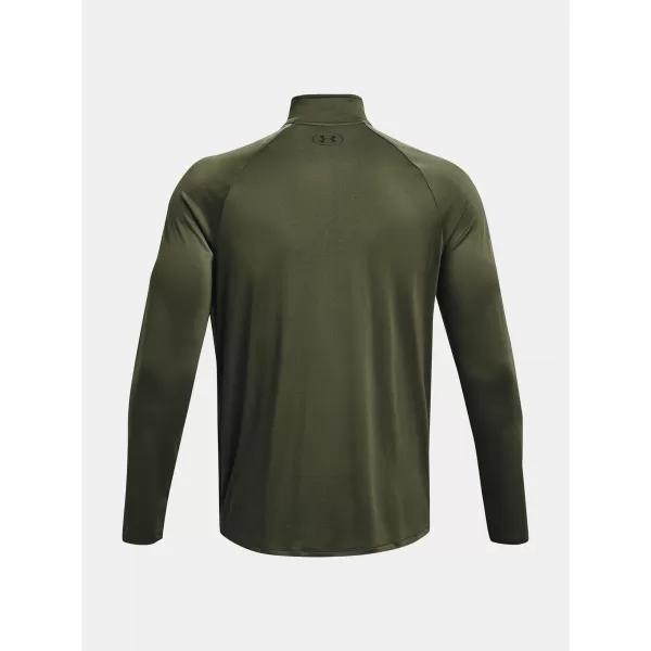  Мъжка тениска UNDER ARMOUR UA TECH 2.0 1/2 ZIP 1328495-392 ЗЕЛЕНО 