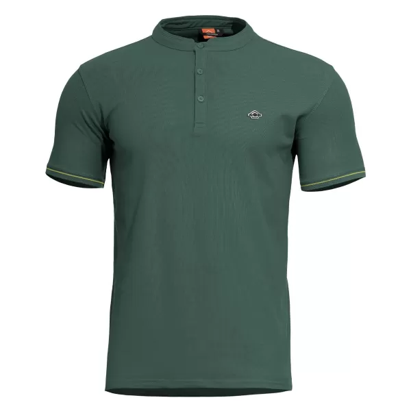  тениска PENTAGON LEVANTES HENLEY T-SHIRT STRIPES K09025 СПРИНГБОК ЗЕЛЕНО 