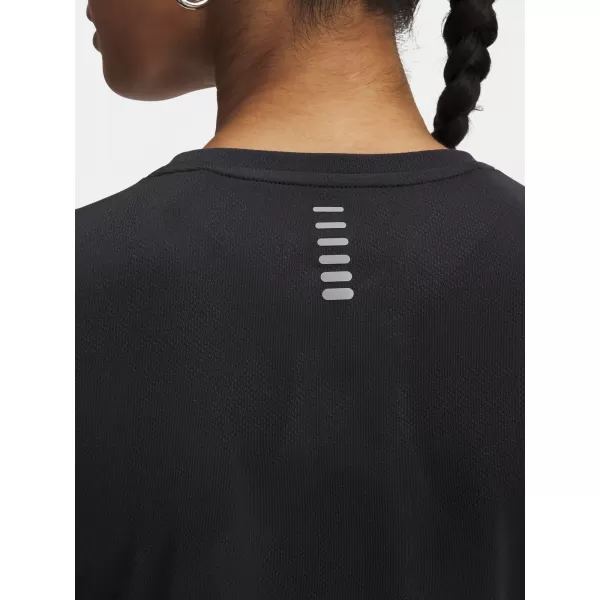  Дамска тениска UNDER ARMOUR UA LAUNCH JACQUARD SS 6005096-004 ЧЕРЕН 