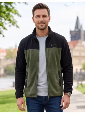 Мъжки поларен суичър ALTISPORT GAMEL КАКИ