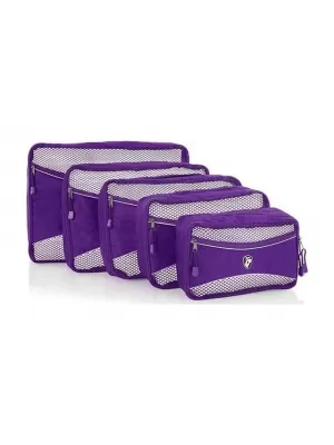 Комплект органайзери HEYS ECO PACKING CUBE 5PC SET II ЛИЛАВО