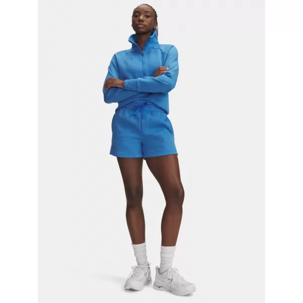  Дамски шорти UNDER ARMOUR RIVAL FLEECE SHORT 1382723-402 СИНЬО 