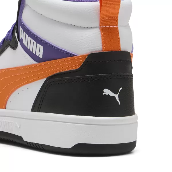  Бебешки обувки PUMA REBOUND V6 MID JR 39383134 PUMA WHITE/ORANGE GLO/BLACK 
