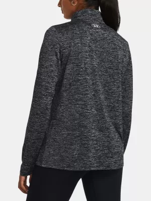 Дамски суичър UNDER ARMOUR TECH 1/2 ZIP- TWIST 1384225-001 ЧЕРЕН