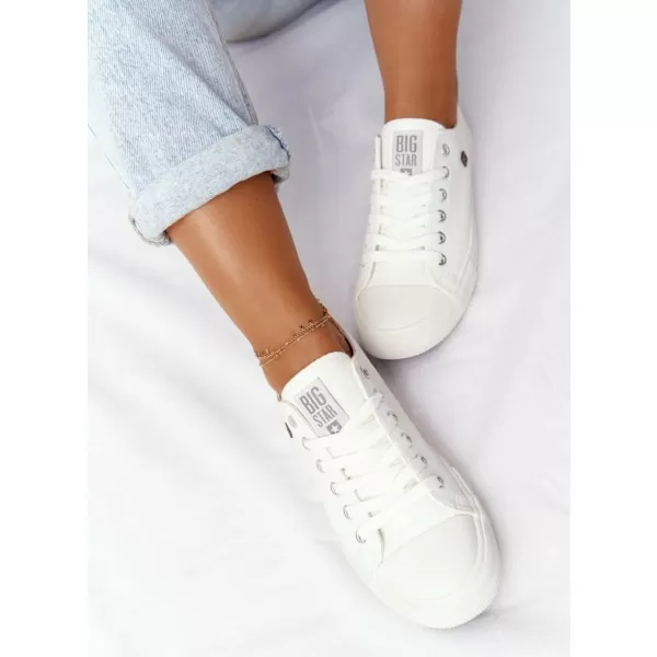  Дамски маратонки BIG STAR NN276001 WHITE Big Star Shoes 