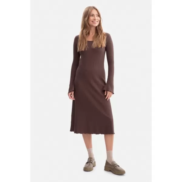  Рокля BEWEAR B308 КАФЯВО 
