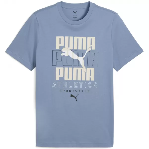  Риза PUMA GRAPHIC STACKED GRAPHIC TEE 68803834 ХЛАДНО СИНЬО 