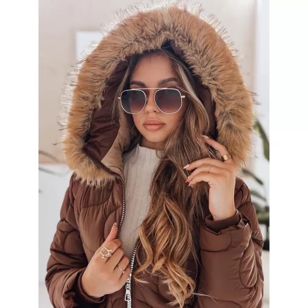  Дамско яке DSTREET TY4936 БРАУН 