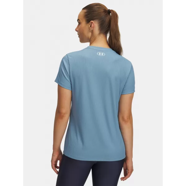  Дамска тениска UNDER ARMOUR TECH RIB SSC 1389852-418 СИНЬО 