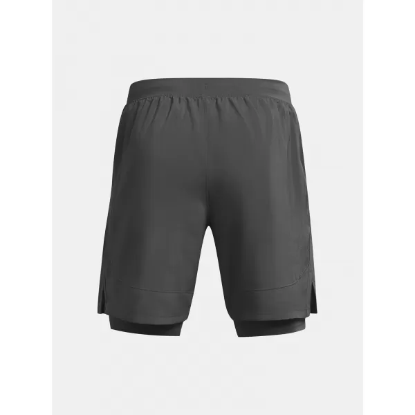  Мъжки шорти UNDER ARMOUR UA LAUNCH 7'' 2-IN-1 SHORTS 1382641-025 СИВО 
