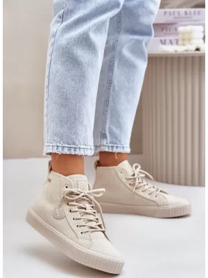 Дамски изолирани маратонки BIG STAR OO274771 BEIGE Big Star Shoes