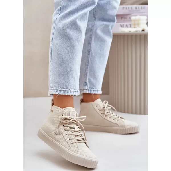  Дамски изолирани маратонки BIG STAR OO274771 BEIGE Big Star Shoes 