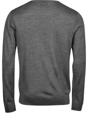 Мъжки пуловер TEE JAYS | TJ 6000 СИВ МЕЛАНЖ