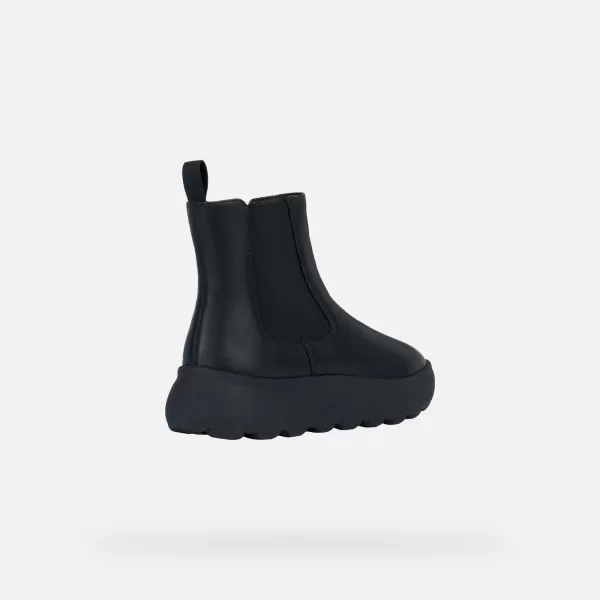  Дамски боти до глезена GEOX SPHERICA EC4.1 ЧЕРЕН 