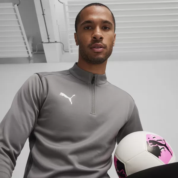  Риза PUMA TEAMGOAL TRAINING 1/4 ZIP TO 658629_13 ЧУГУН/БЯЛО/СИВО СЯНКА 