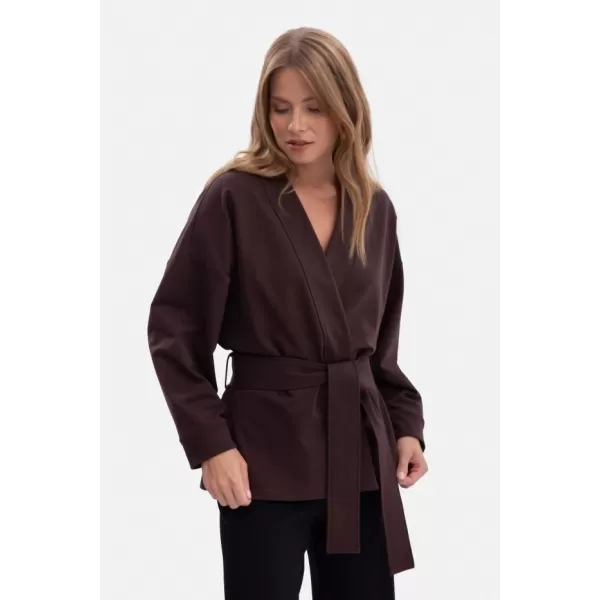  Дамска блуза BEWEAR B297 ЧЕРЕН ШОКОЛАД 