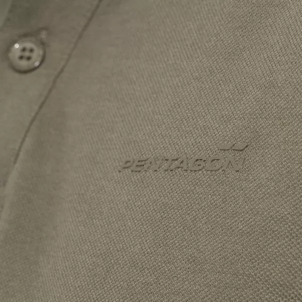  Мъжка тениска с яка PENTAGON MOTH PIQUET POLO SHIRT K09047 КАФЯВО СИВО 