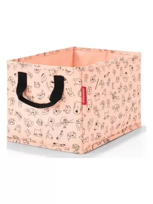 Сгъваема кутия за съхранение REISENTHEL STORAGEBOX KIDS КОТКИ И КУЧЕТА РОЗА