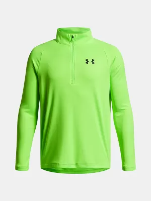 Момчешка тениска UNDER ARMOUR UA TECH 2.0 1/2 ZIP 1363286-389 ЗЕЛЕНО