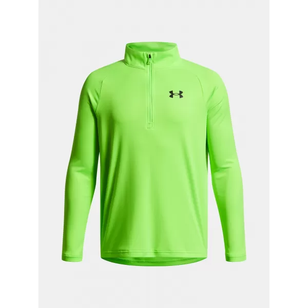  Момчешка тениска UNDER ARMOUR UA TECH 2.0 1/2 ZIP 1363286-389 ЗЕЛЕНО 