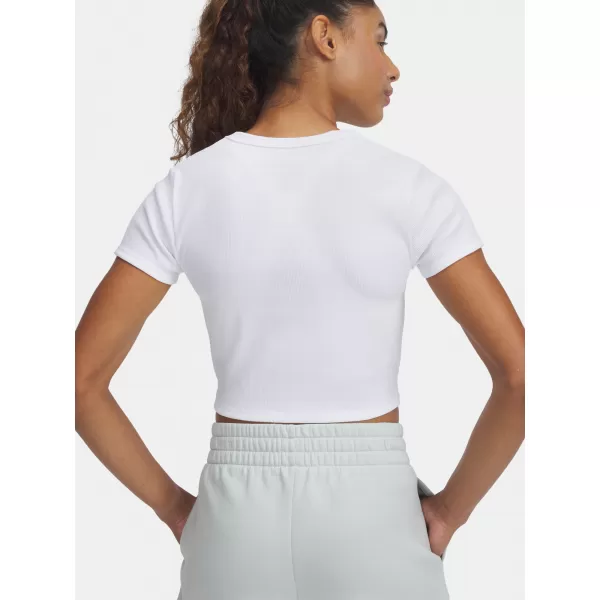  Дамска тениска UNDER ARMOUR UA RIVAL RIB BABY TEE 6000264-100 БЯЛО 