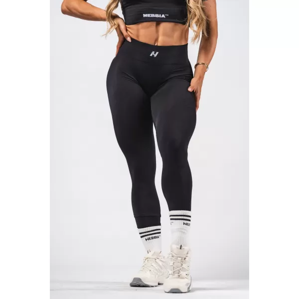  Оформящ безшевен клин с максимално лицеви опори FLOW SEAMLESS 497 BLACK Nebbia 
