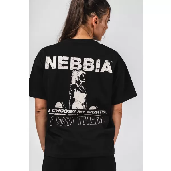  Овърсайз тениска RESET 491 BLACK Nebbia 