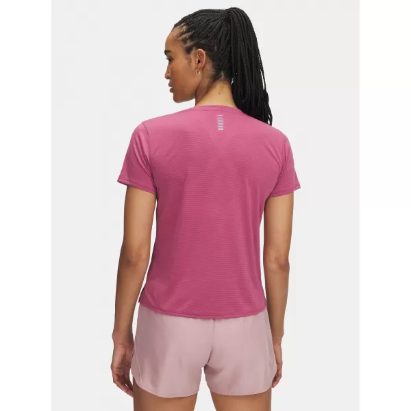  Дамска тениска UNDER ARMOUR UA LAUNCH SHORTSLEEVE 1382434-659 ЧЕРВЕНО 