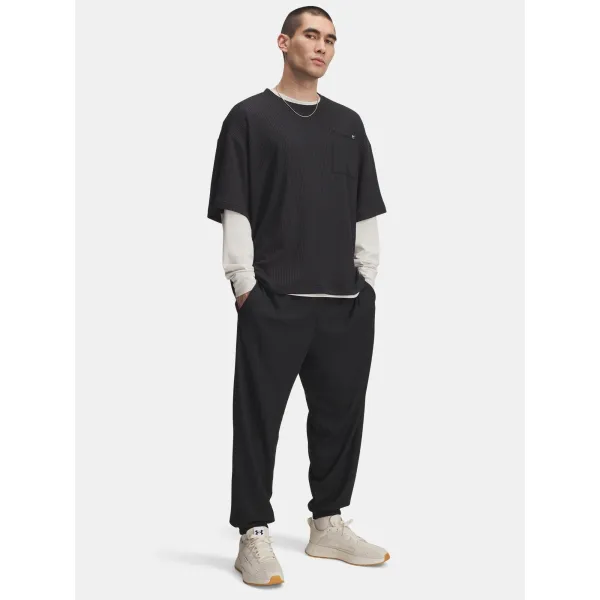  Мъжки спортен панталон UNDER ARMOUR UA RIVAL WAFFLE JOGGER 1385932-001 ЧЕРЕН 
