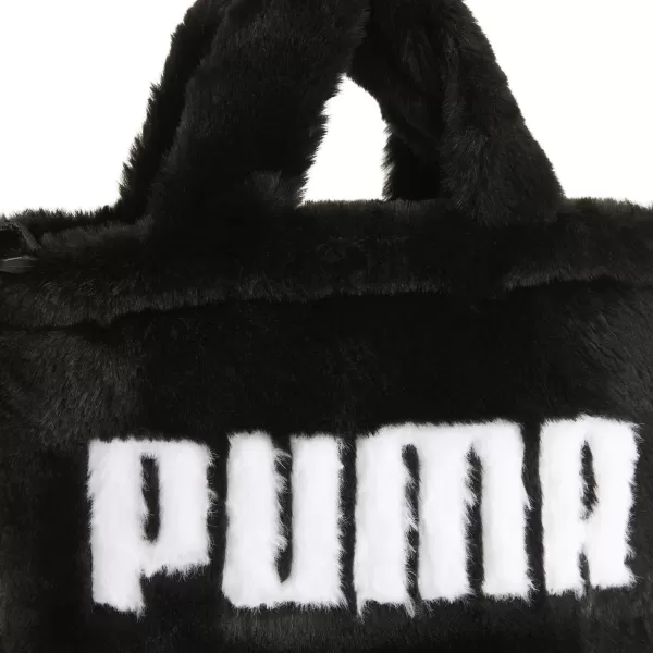  Дамска чанта PUMA UP FAUX FUR MINI SHOPPER BAG 09171301 PUMA BLACK 