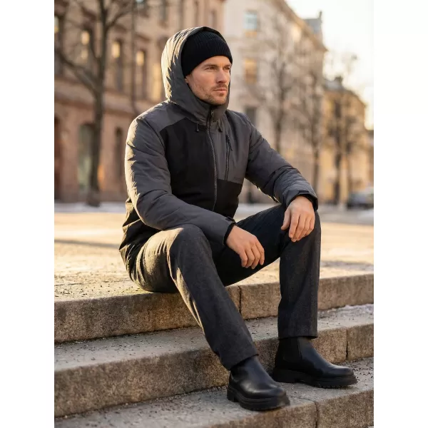  Мъжко зимно яке ALTISPORT GALLUS ТЪМНО СИВО 