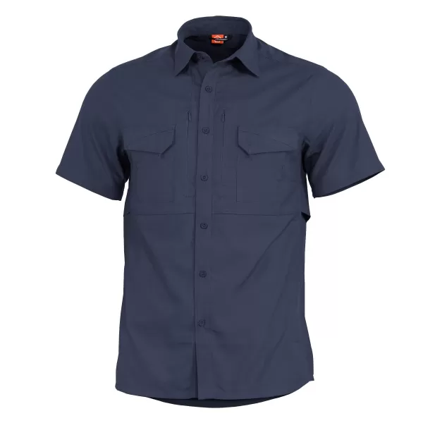  Мъжка риза PENTAGON PLATO SHIRT SHORT K02019 СРЕДНОЩНО СИНЬО 