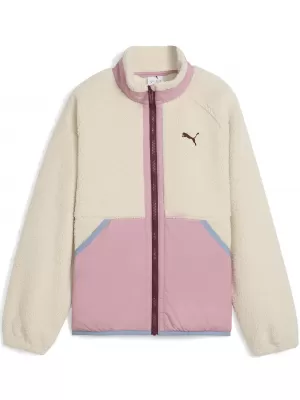 Детско яке PUMA HYBRID SHERPA JACKET 68840587 АЛПИЙСКИ СНЯГ